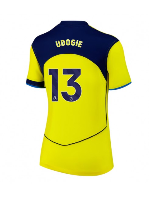 Tottenham Hotspur Destiny Udogie #13 Ausweichtrikot für Frauen 2025-26 Kurzarm Tottenham Hotspur Destiny Udogie #13 Ausweichtrikot für Frauen 2025-26 Kurzarm